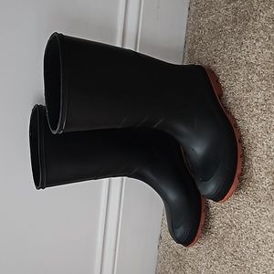 Tall Black Rubber Rain or Snow Boots sz 3